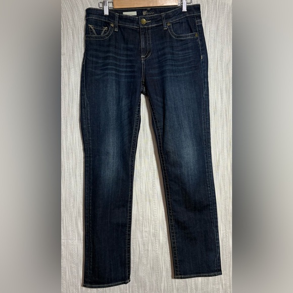 Kut from the Kloth Dark Blue Straight Leg Jeans - Picture 1 of 5